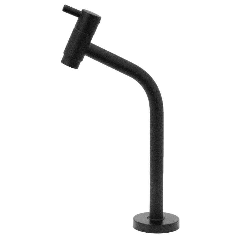 Torneira Link 5/8 45º para Pia de Banheiro Lavabo Lavatorio Cuba Metal Cromado Preto Black 1/4 Volta