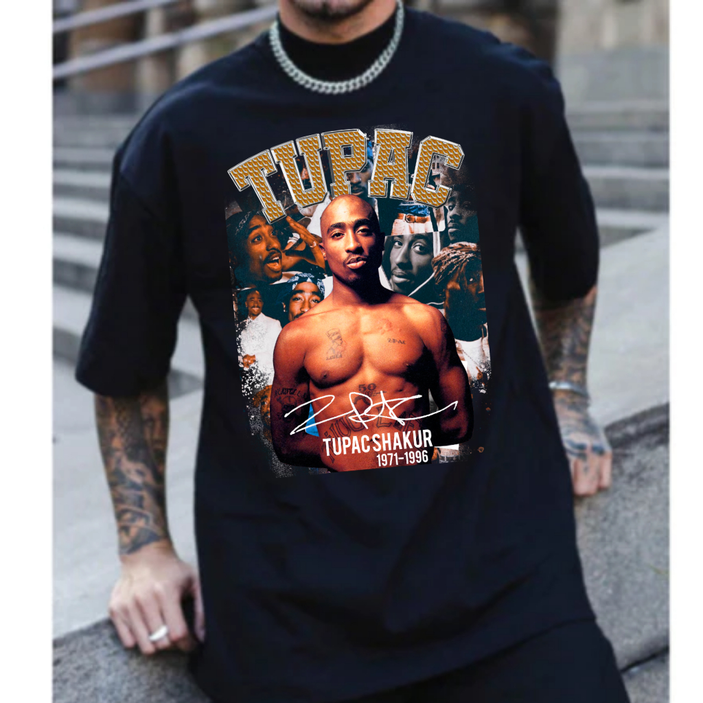 Camisa Camiseta Oversized Premium Lançamento Confortável 100% Algodão Tupac Despojado