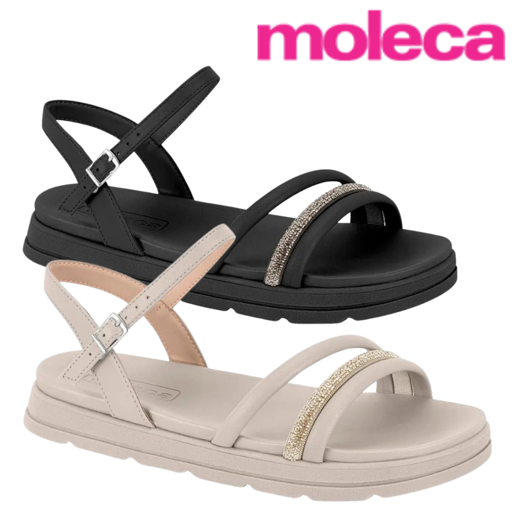 sandalia papete moleca original brilho conforto dia a dia passeio estilo