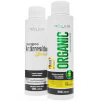 Kit Escova Progressiva Profissional Organic Alta Performance Edição Especial 100ml - Tróia Hair