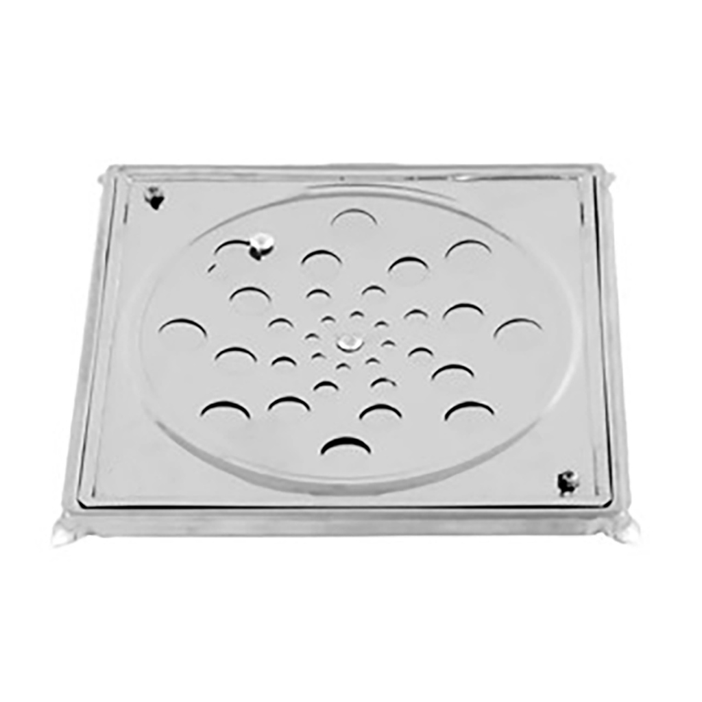 Grelha Para Ralo Quadrado Com Castilho 10x10 Rosinox em Oferta na Shopee