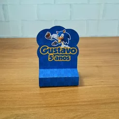 Porta bis Duplo Sonic lembrancinha