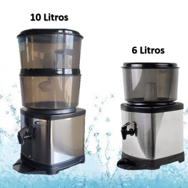 Bebedouro Para Agua Filtro Para Agua Inox Com Base De Barro em Oferta na Shopee