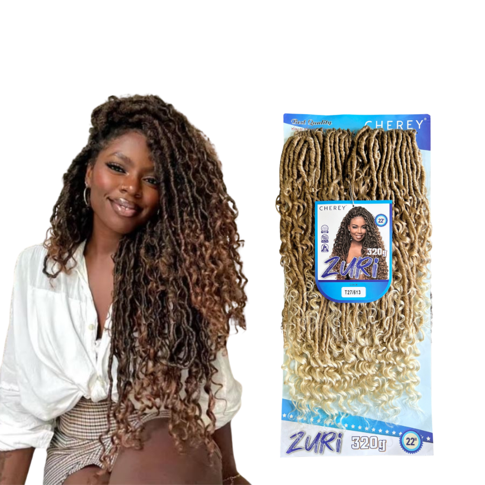 Cabelo Zuri Crochet Braids Dread Com Cachos 320g 60cm Cherey