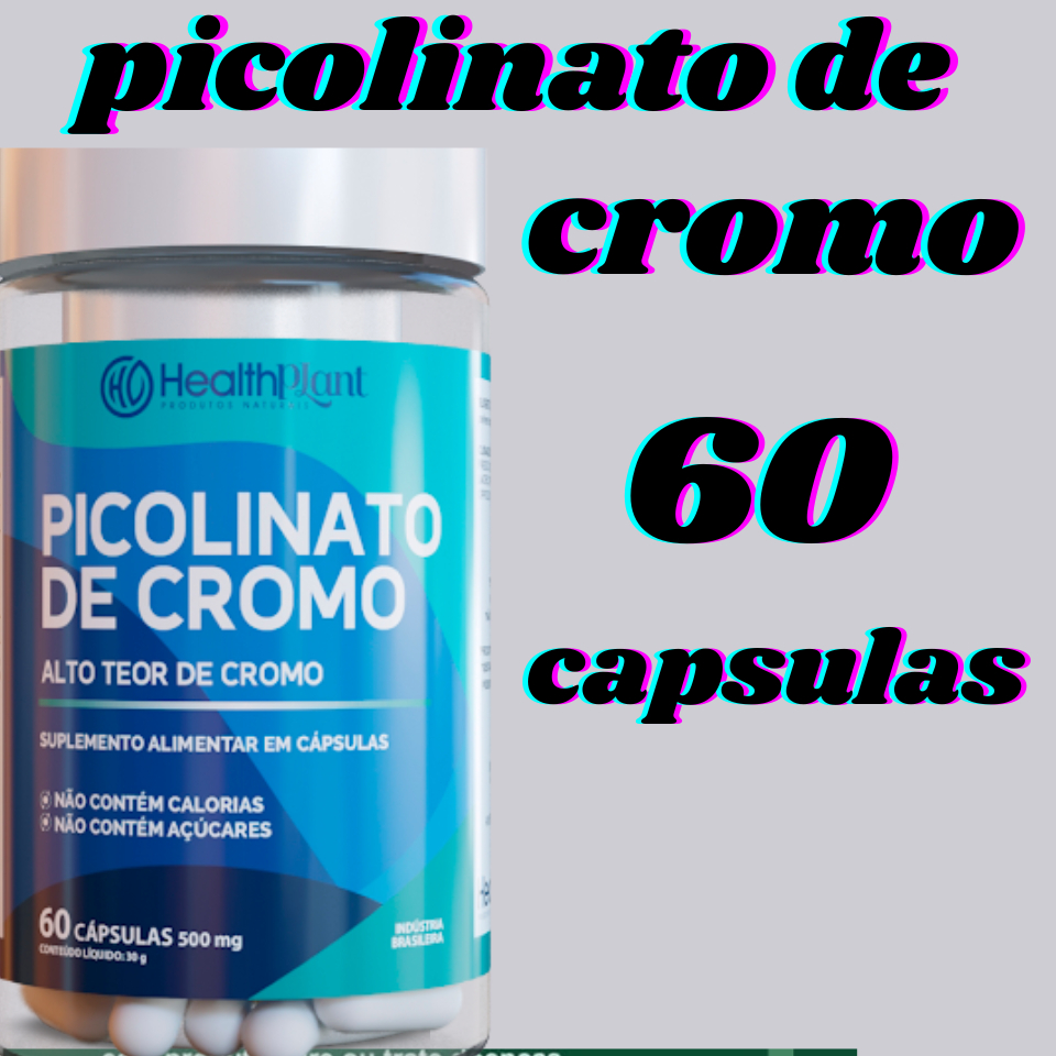picolinato de cromo capsulas 100% original cromo suplemento de cromo — imagem 2 de 2