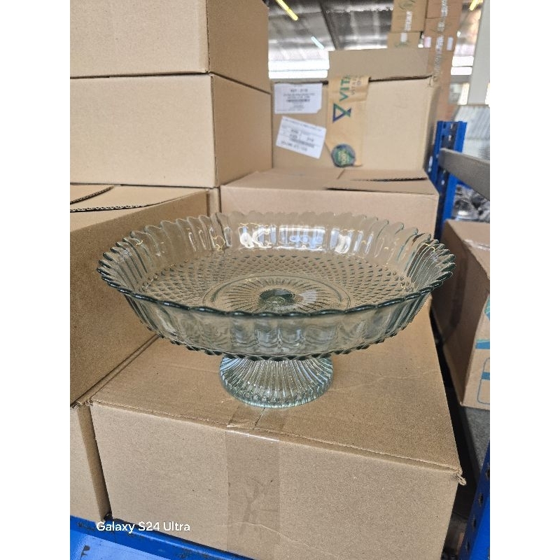 Saladeira Fruteira C/ Pé Gourmet Centro De Mesa Tigela Vidro em Oferta na Shopee