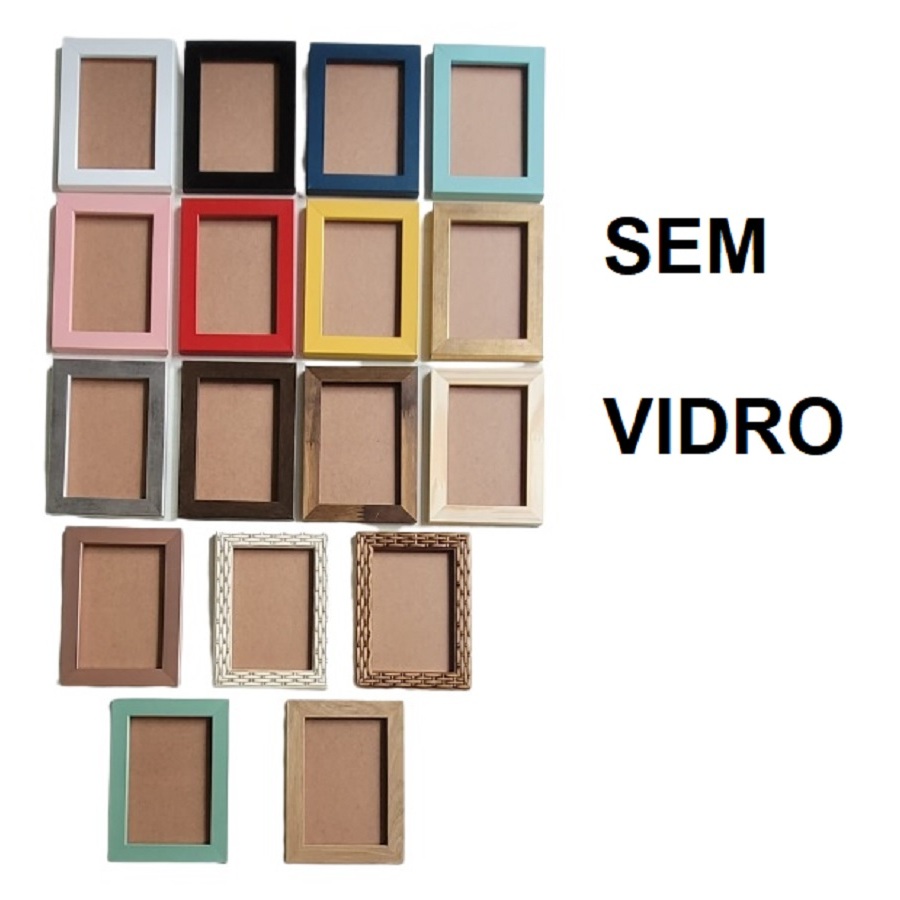 Kit 2 porta retratos 15x21 SEM VIDRO em Oferta na Shopee
