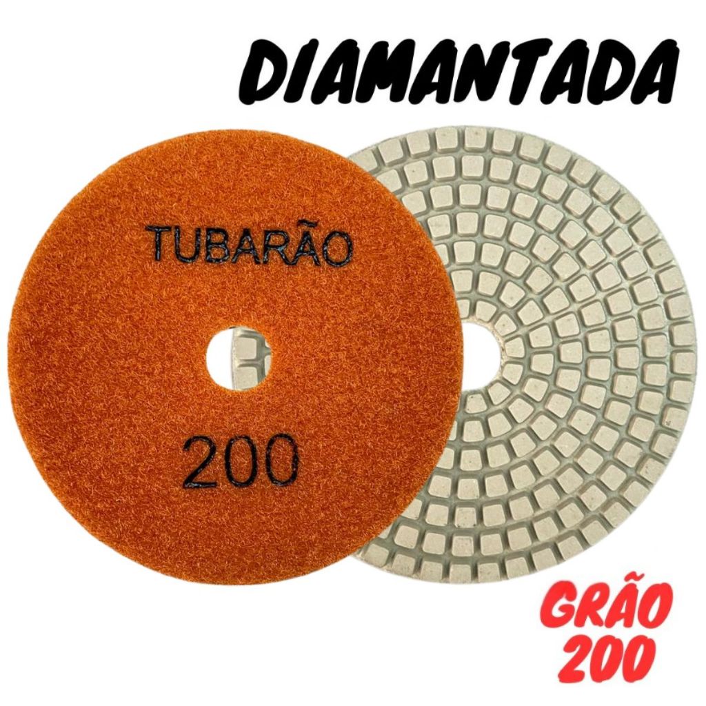 Lixa Diamantada G200 Grão 200 Polir Mármore Granito Porcelanato