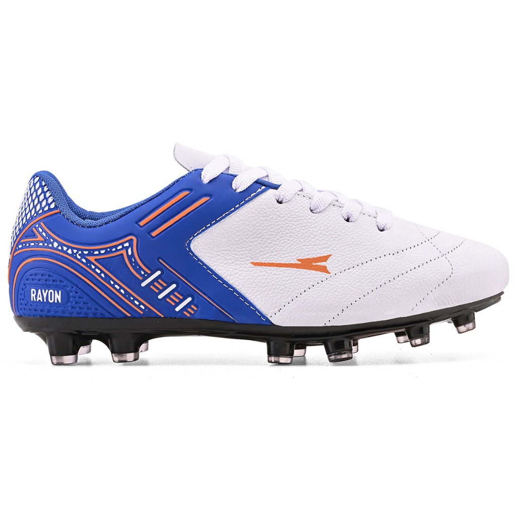 Chuteira Rayon Sport Couro Legítimo Campo Trava Costurada Futebol Profissional R121-03A