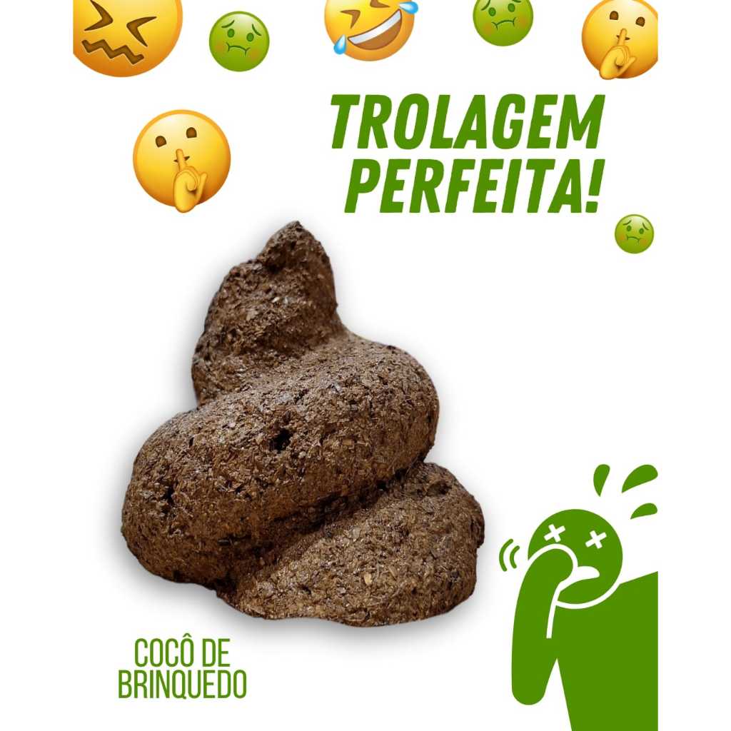 Cocô Bosta Artificial De Argila - Brincadeiras E Pegadinhas em Oferta na Shopee