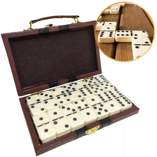 Jogo Dominó Profissional 28 Peças tipo Osso na Maleta 9mm em Oferta na Shopee