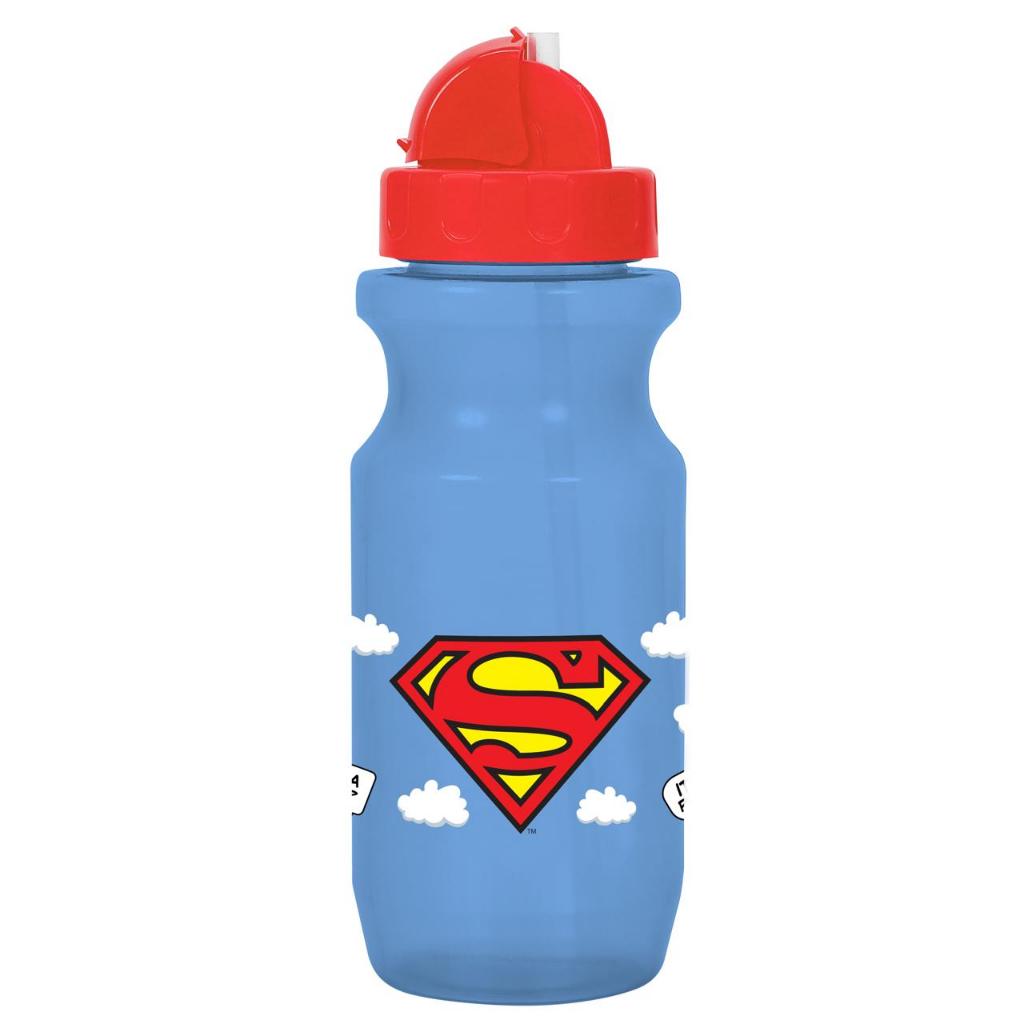 Copo Com Bico Retrátil 580ml DC Super Friends Super Man BabyGo