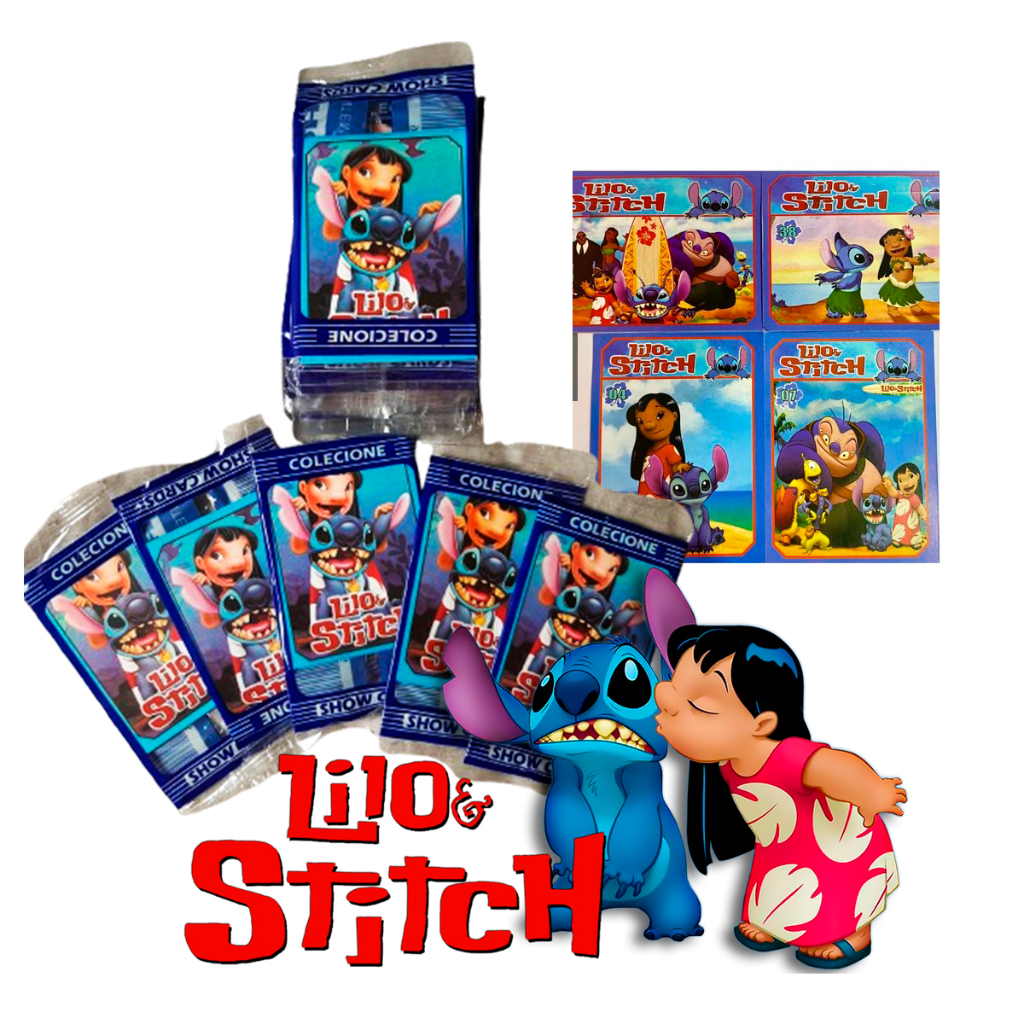 40 Cards figurinhas do LILO E STITCH para bater bafo colecionar Disney