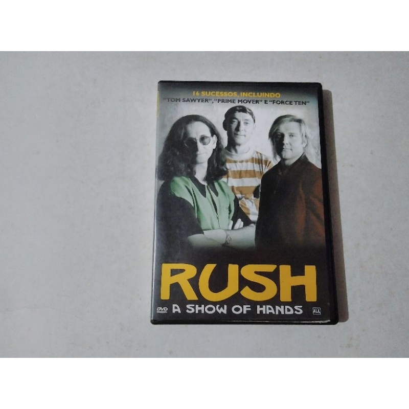 DVD Rush A Show of Hands - 16 sucessos incluindo Tom Sawyer , Prime Mover e Force Ten