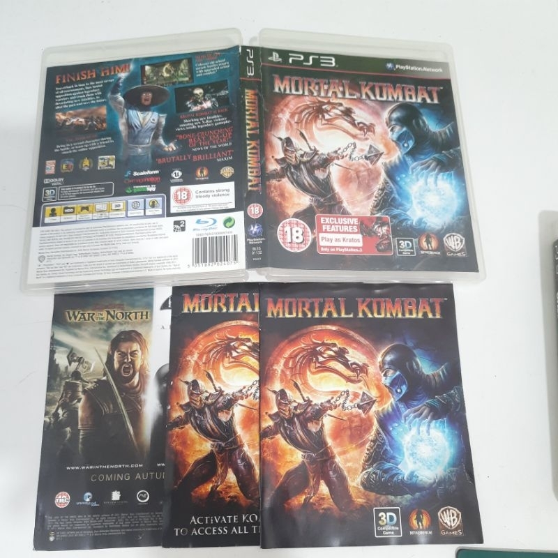 caixa vazia - mortal Kombat Playstation 3 ps3