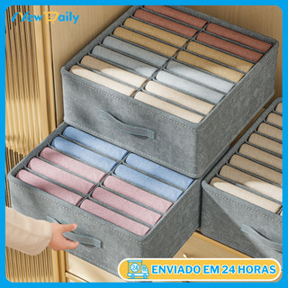 Organizador de Gavetas/Calça/Roupa com 14 Divisórias/16 Divisórias — Ideal para Jeans e R…