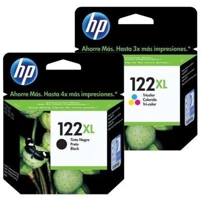 Kit Cartuchos De Tinta Hp 122xl Preto e Color