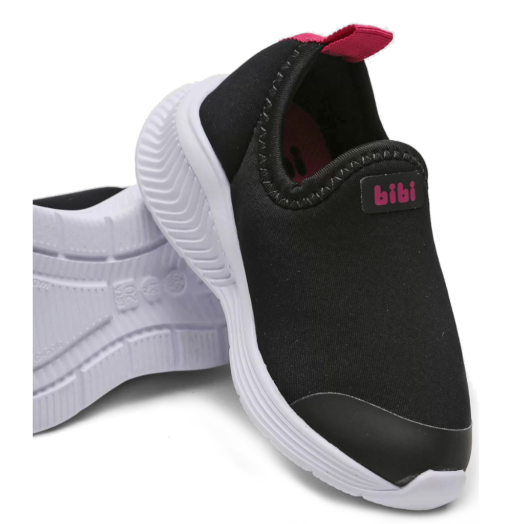 Tênis Slip On Bibi Infantil Fly Baby Preto