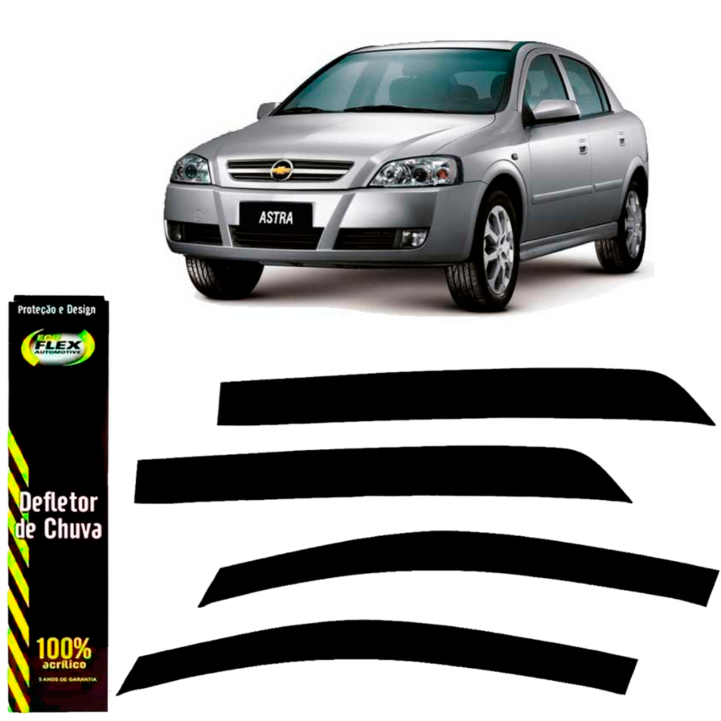 Calha defletor De Chuva Gm Astra Hatch 1999 A 2008 4 Portas em Oferta na Shopee