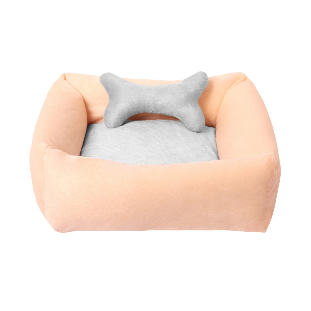Caminha Pet Quadrada Para Cachorros e Gatos Velboa Pelúcia Impermeável Antiderrapante 55cm X 50cm
