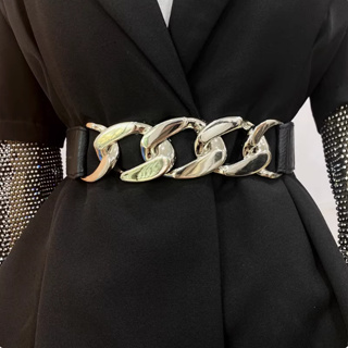 Cinto de elastico preto 4CM CCB cor prata ou dourado4CM松紧CCB em Oferta na Shopee