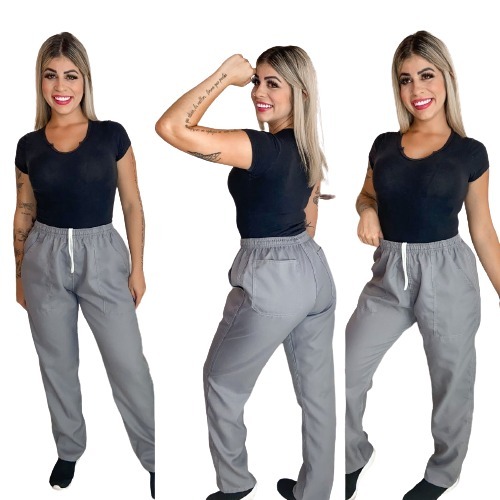 Kit 2 Calça Uniforme - Serviços Gerais Em Oxford Uniforme Fardamento Profissional 51