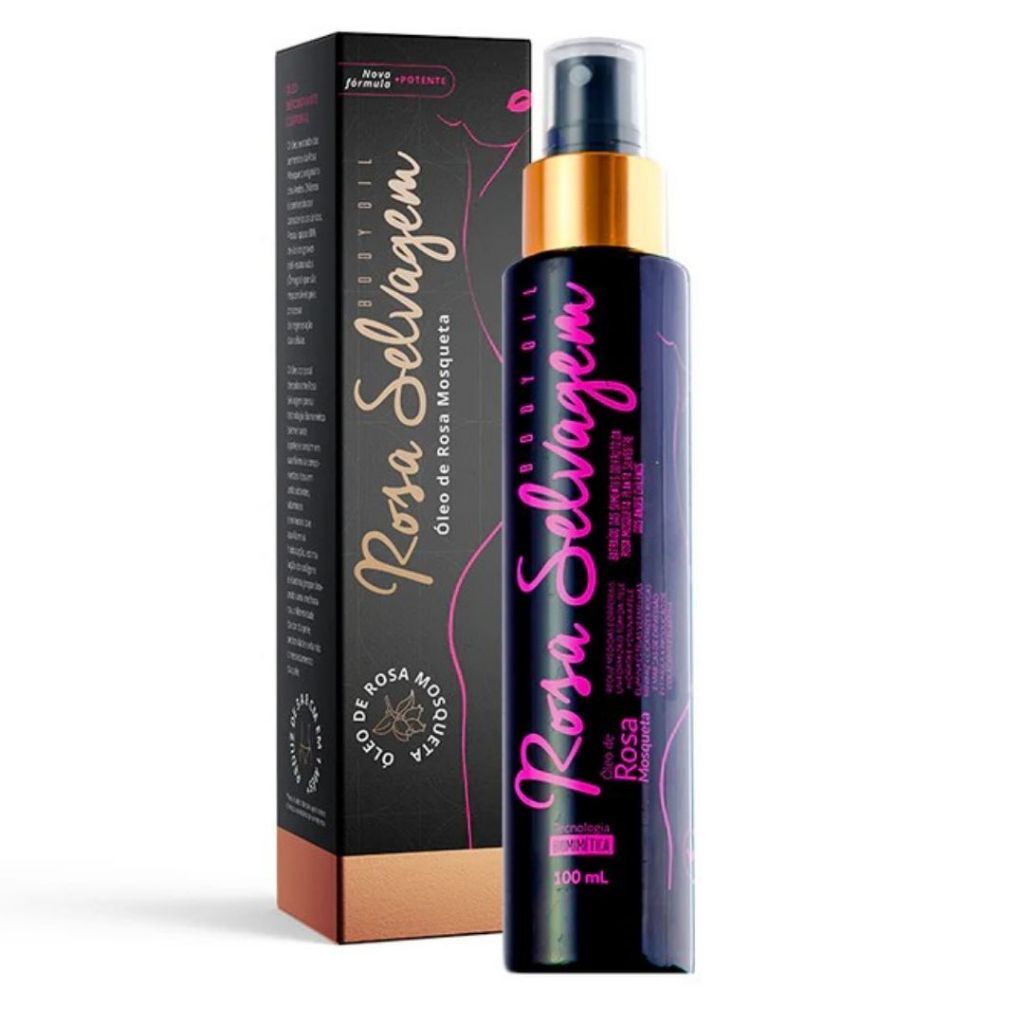 Clareador De Pele Rosa Selvagem Contra Manchas Estriase e Foliculite Original - 100ml