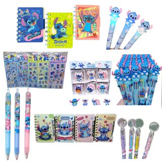 KIT 6 ITENS PAPELARIA STITCH MATERIAL ESCOLAR ADESIVO LAPIS CANETA APONTADOR em Oferta na Shopee