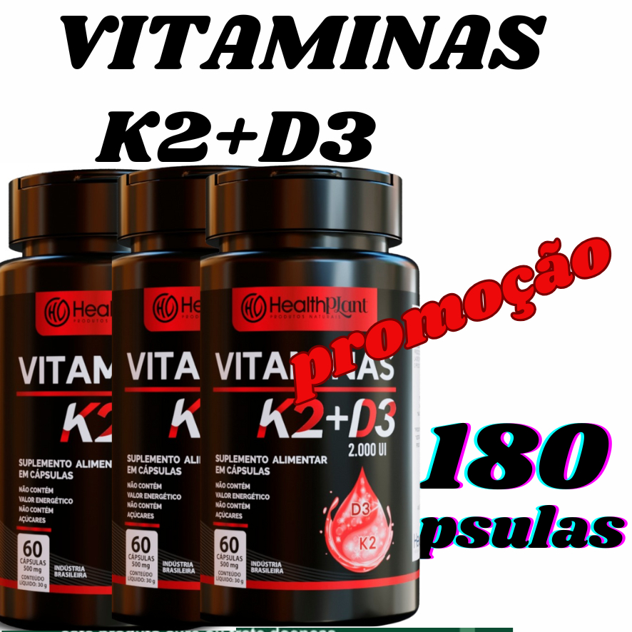 VITAMINAS K2 + D3 100% ORIGINAL CAPSULAS GELATINOSA
