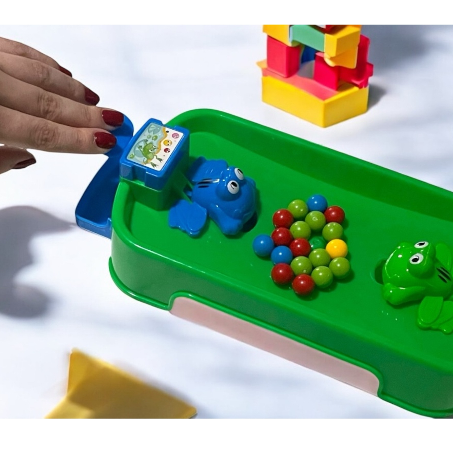 Jogo Papa Bolinhas Sapinhos Brinquedo Infantil Divertido Interativo Criança Jogo de Mesa Família Brinquedo Educativo