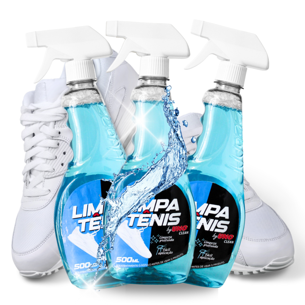 Kit 3 Limpa Tênis Spray Premium Provita Limpeza Profunda 500ml (Contém 3 Borrifadores)
