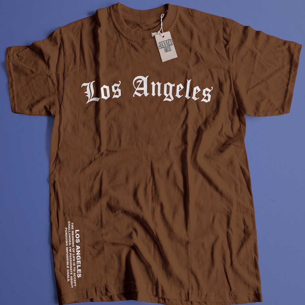 Camiseta Los Angeles Streetwear 100% Algodão Camisa Streetwear Los Angeles