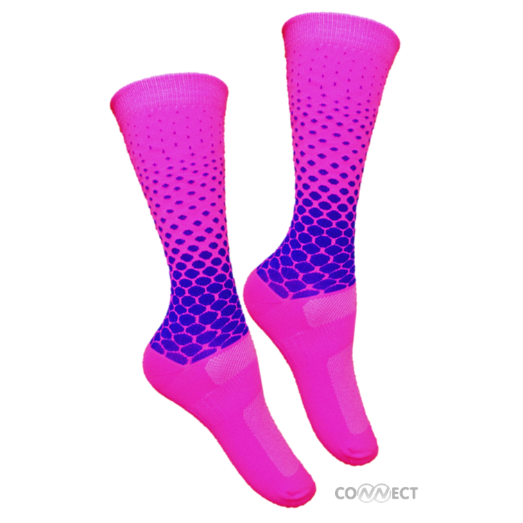 Meia Bolinhas Degradê Academia Corrida Ciclismo Cano Longo em Oferta na Shopee