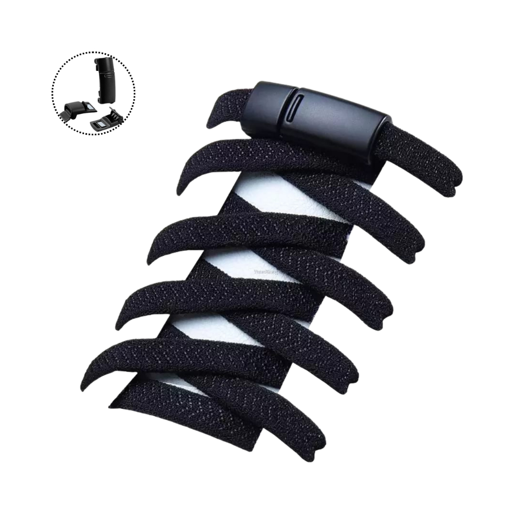 Cadarço para Tênis Não Amarre Mais Cores lindas Com Fecho Magnético Moda