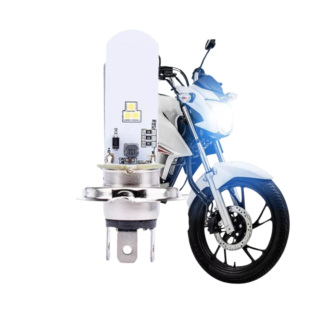 Lâmpada Led Moto FAN 160 TITTAN 160 CB 300 FALCON XRE H4 Efeito Xenon 6000k em Oferta na Shopee