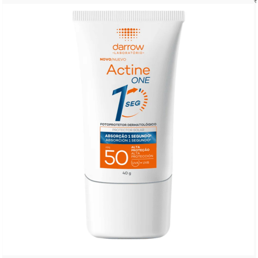 Protetor Solar Facial Darrow Actine One FPS 50 Sem Cor 40g