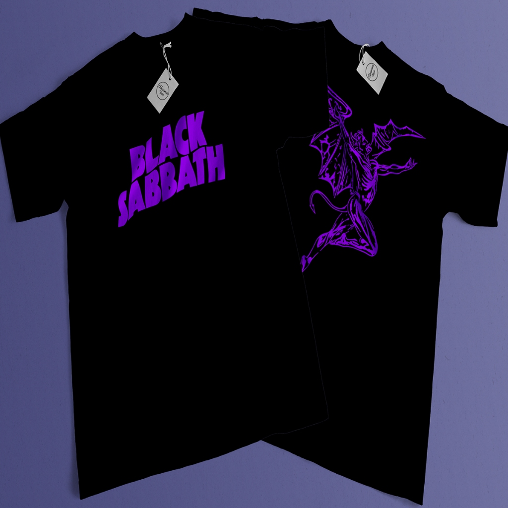 Camiseta Black Sabbath Banda de Rock 100% Algodão Camisa Banda de Rock Black Sabbath