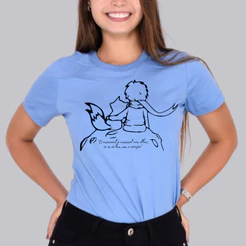 T-SHIRT BLUSA CAMISA CAMISETA ESTILOSA PEQUENO PRINCIPE DESENHO ANIMADO FILME LIVRO MODA FEMININA