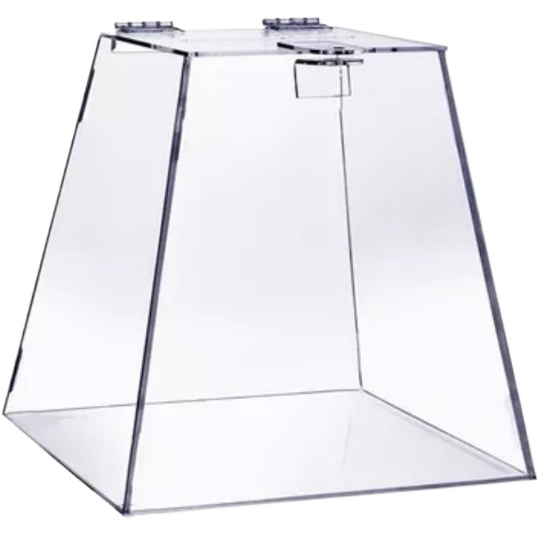 Urna Pirâmide Acrílico Cast Transparente 20cm Promoção em Oferta na Shopee