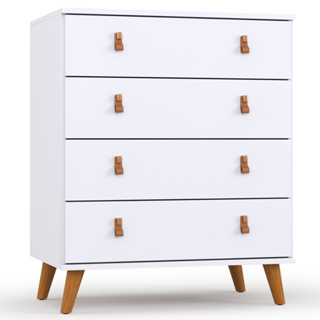 Cômoda Para Quarto Reforçada 4 Gavetas Espaçosas Luxo Encanto Frete Grátis em Oferta na Shopee