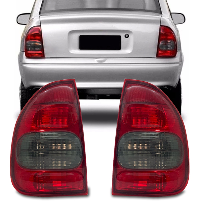 Lanterna Traseira Sedan Fumê Esportiva 2000 A 2010 Compatível Com Corsa Classic