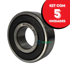 5 rolamentos 6203 Sulcarbon - 40mm x 17mm x 12mm