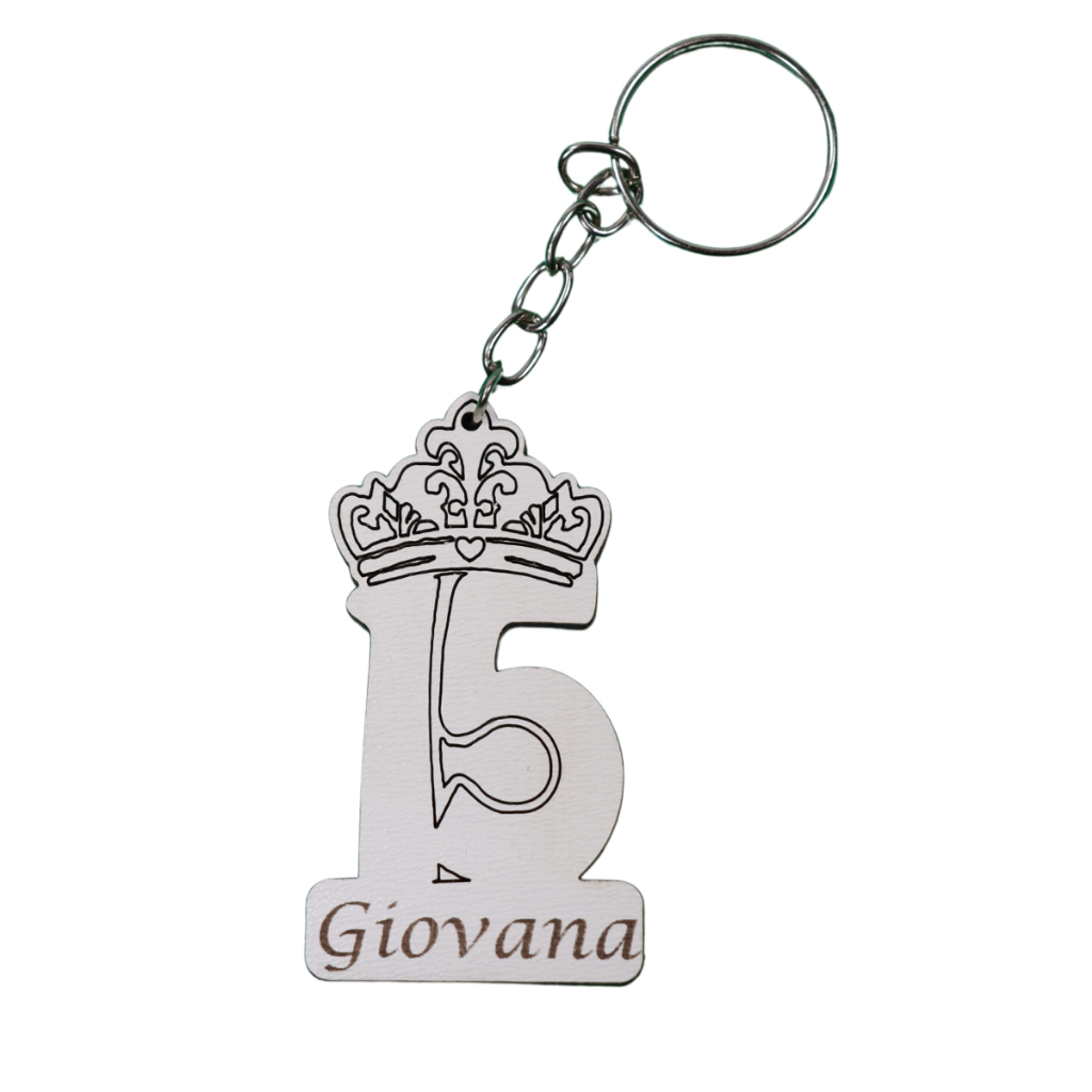 Kit Unidades Lembrancinha / Chaveiro Celebração Meus 15 Anos Com Coroa De Debutante