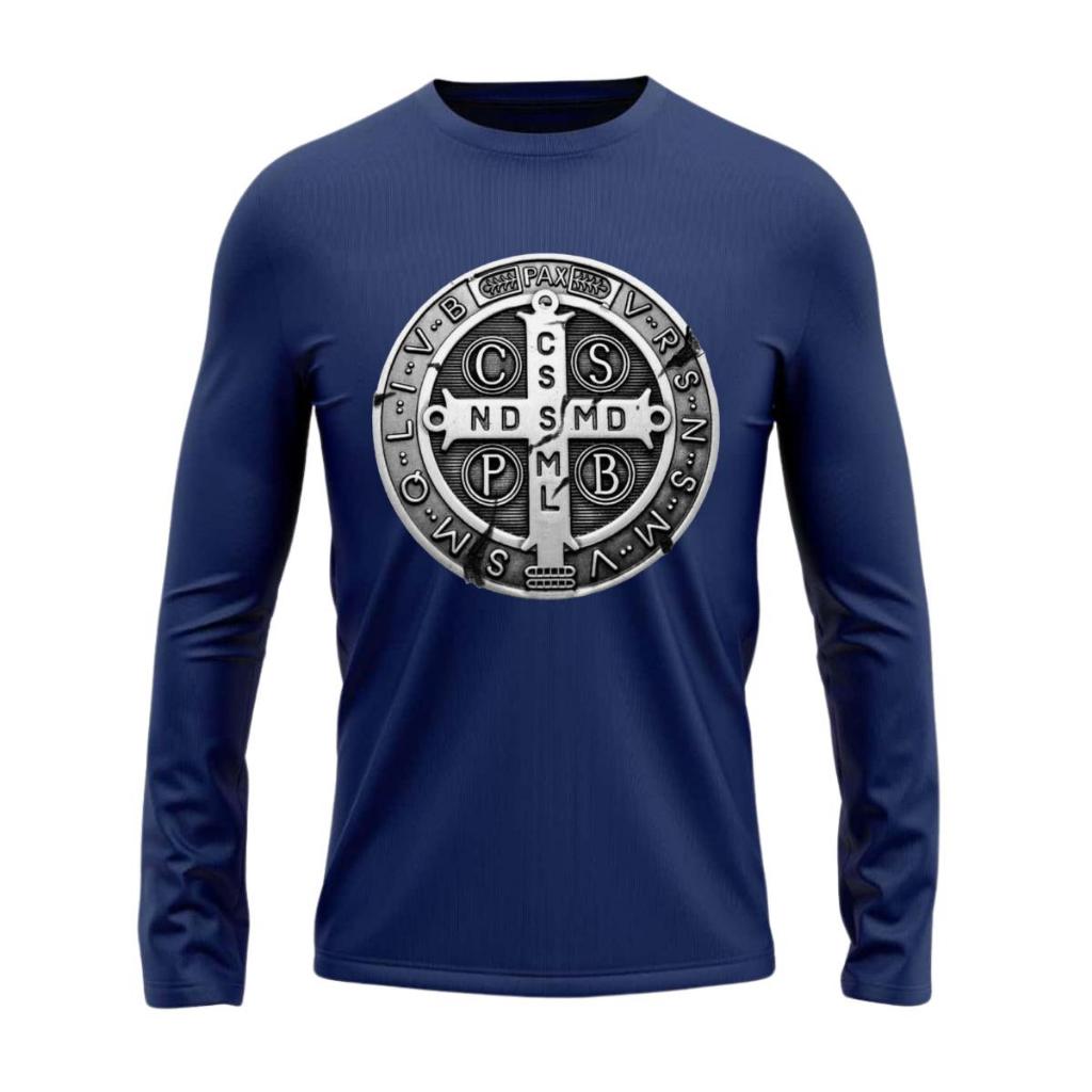 Camisa UV Protecao Termica Sao Bento Catolica Pesca Natacao