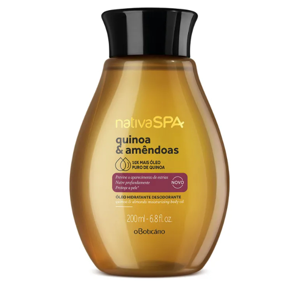 Óleo Desodorante Hidratante Corporal Nativa SPA Quinoa & Amêndoas 200ml O Boticário Produto Original