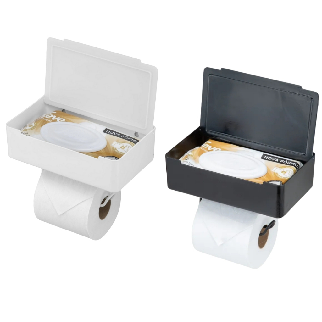 Porta Lenço Papel Higiênico Celular 3 Em 1 Fixação Fita Dupla Face 3M Arthi em Oferta na Shopee