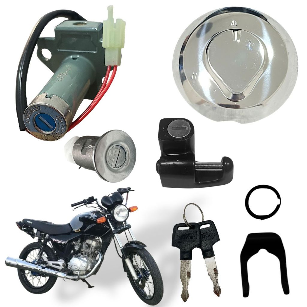 Conjunto De Trava Honda Cg Titan 150 Ks/Es/Kse 2004 Até 2008