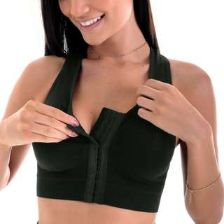Sutiã Top Modelador Fecho Frontal com Bojo Zee Rucci em Oferta na Shopee