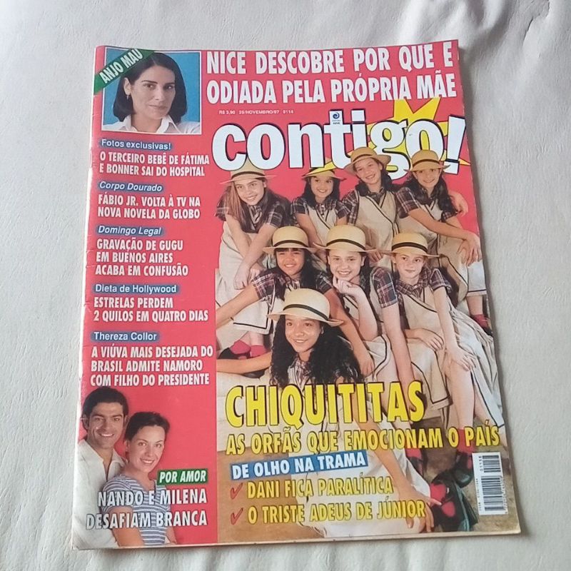 contigo Chiquititas tom Cavalcante Cecília dassi Kennedy Rita Lee Gugu Beto Simas papaquito Fábio Jr Spiller.