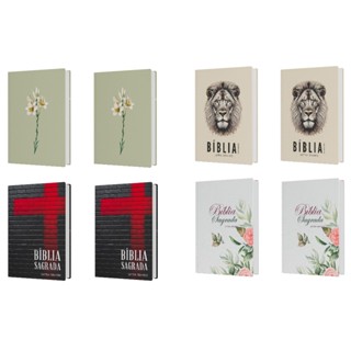 Kit Bíblia Sagrada Letra Grande | 2 Unidades para Compartilhar em Oferta na Shopee